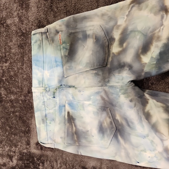 High waist, button fly tie dye Hudson skinny jeans size 29! - Picture 6 of 10